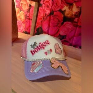 Boujee Pink and Purple Embroidered Cap